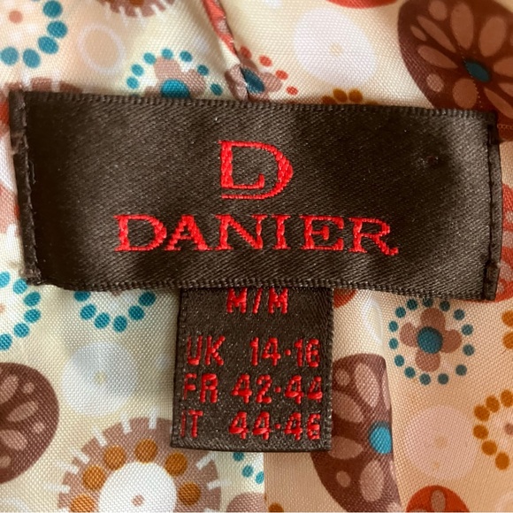 Danier suede jacket blazer orange Medium - Picture 4 of 11